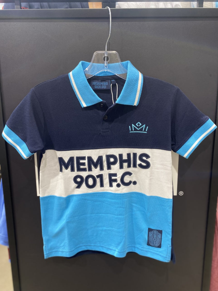 Icon Sports Memphis 901 FC Youth Kids Graphic T-Shirt in Navy - Shop Kids USL Memphis 901 FC Shirts YS / Black