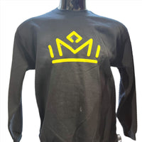 901FC Yellow Crown Black Crewneck